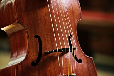 Close up of a cello