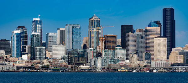 View of modern buildings in city