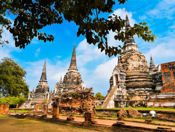 Temple against sky