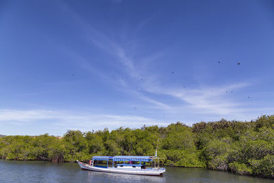 Scenic view of river against sky