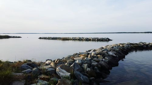 Scenic view of sea against sky