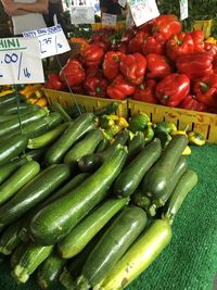 Close-up of vegetables for sale at market stall