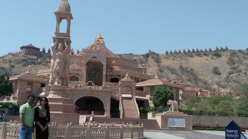 View of historic building against clear sky