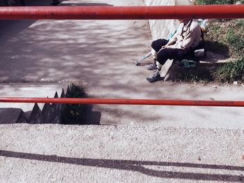 Woman at harbor