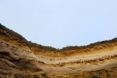 Scenic view of landscape against clear sky