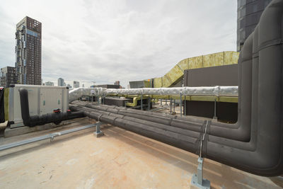 Low angle view of bridge against sky