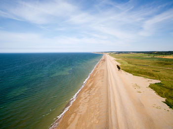 Panoramic view of beach against sky