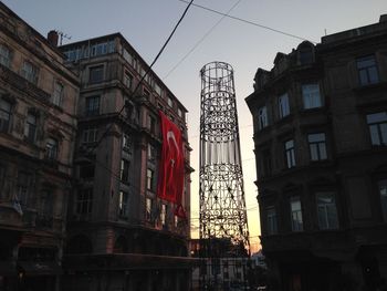 Low angle view of buildings in city