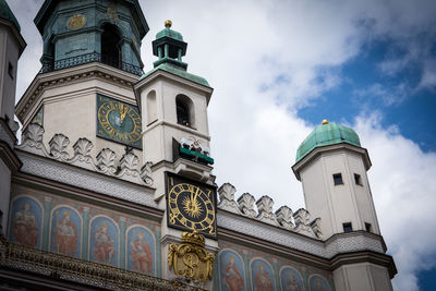 Low angle view of historical building against sky