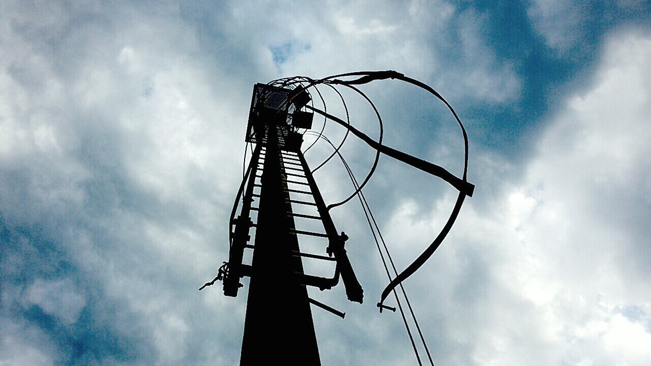 LOW ANGLE VIEW OF METAL STRUCTURE