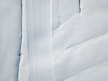 Full frame shot of snow covered mountain