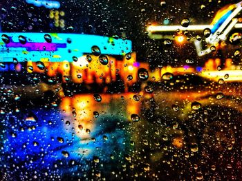 Rain drops on car window