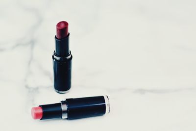 High angle view of pen on table