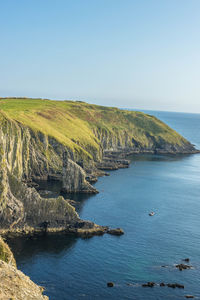 Kinsale, ireland - august 28 2021 the old head of kinsale and cliffs