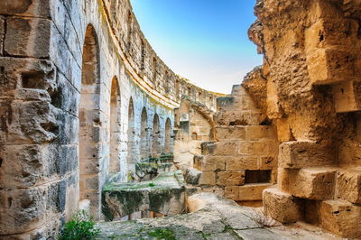 Old ruins against sky