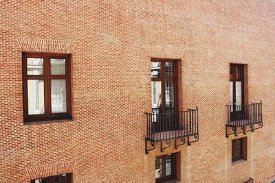 Close-up of wall with windows
