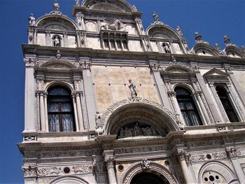 Low angle view of historical building against sky