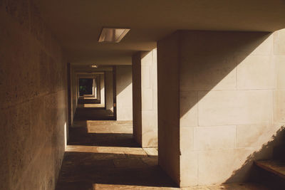 Empty passage in building