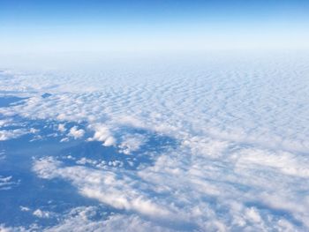 Aerial view of clouds in sky