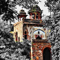 Low angle view of old building