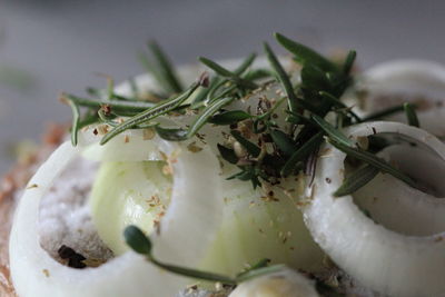 Close-up of vegetables in plate