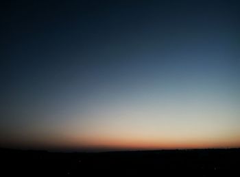 Scenic view of landscape at sunset