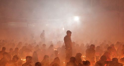 People standing at rakher upobash