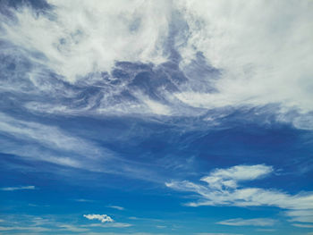 Low angle view of clouds in sky
