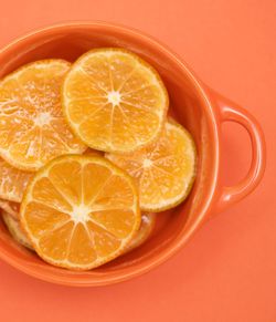 Close-up of orange slice