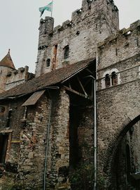 Low angle view of old building