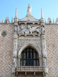 Low angle view of historical building against sky