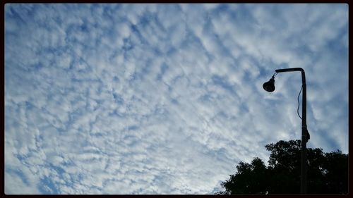 Low angle view of cloudy sky