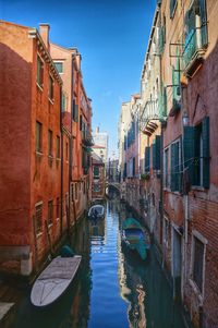 Canal amidst buildings in city