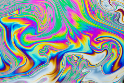Full frame shot of multi colored water