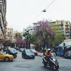 City street with buildings in background