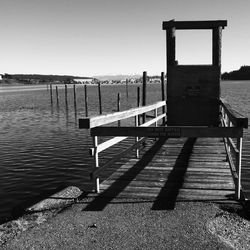 Pier on sea