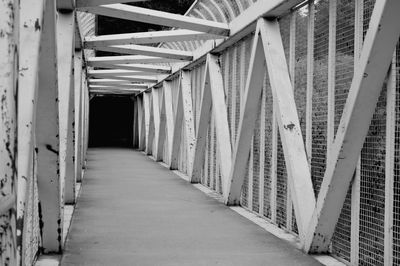 Empty corridor in building