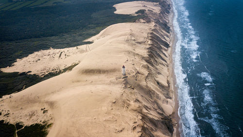 Aerial view of beach