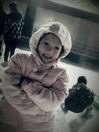 Close-up portrait of young woman