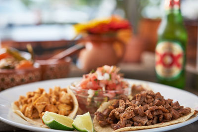 Close-up of food in plate