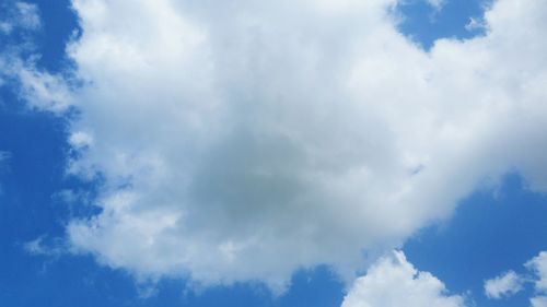 Low angle view of clouds in sky