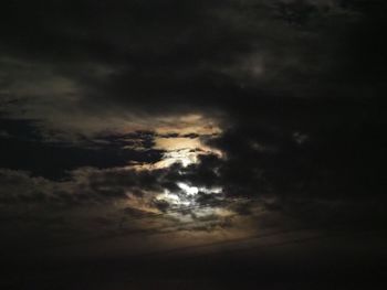 Scenic view of cloudscape at night
