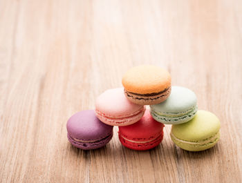 Close-up of cake on table