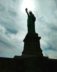 Low angle view of statue