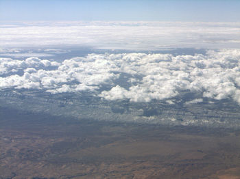 Aerial view of landscape against sky