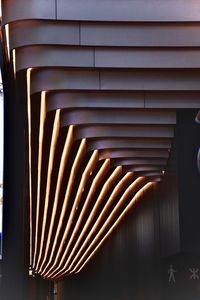 Close-up of modern tunnel in the city 