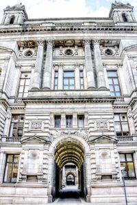 Low angle view of historical building