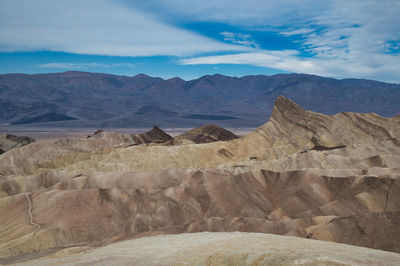 View from zabriskie point in death valley national park