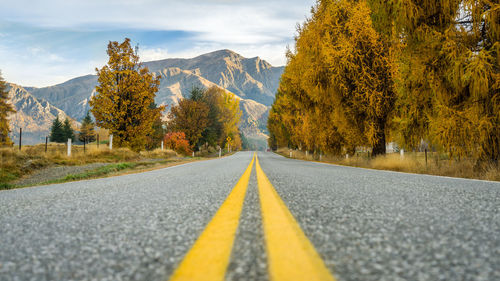 Road against mountains