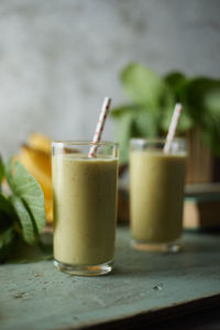 Close-up of drink on table